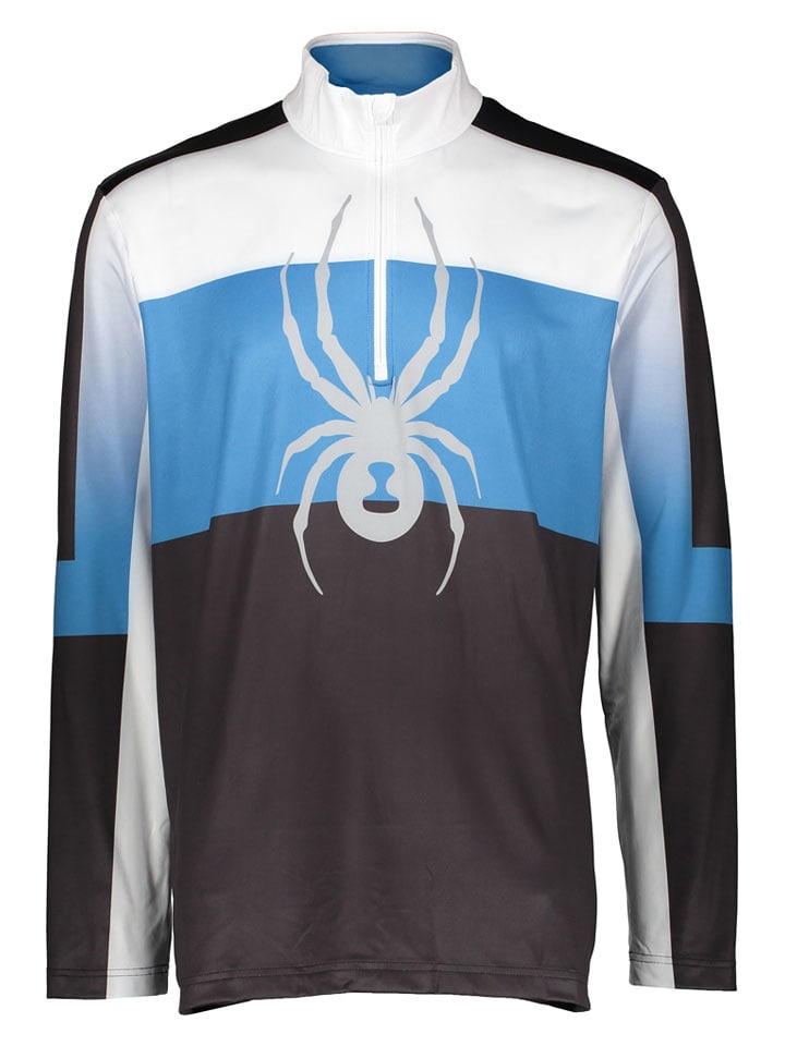 SPYDER Koszulka funkcyjna "Podium" w kolorze granatowo-niebiesko-białym rozmiar: XL