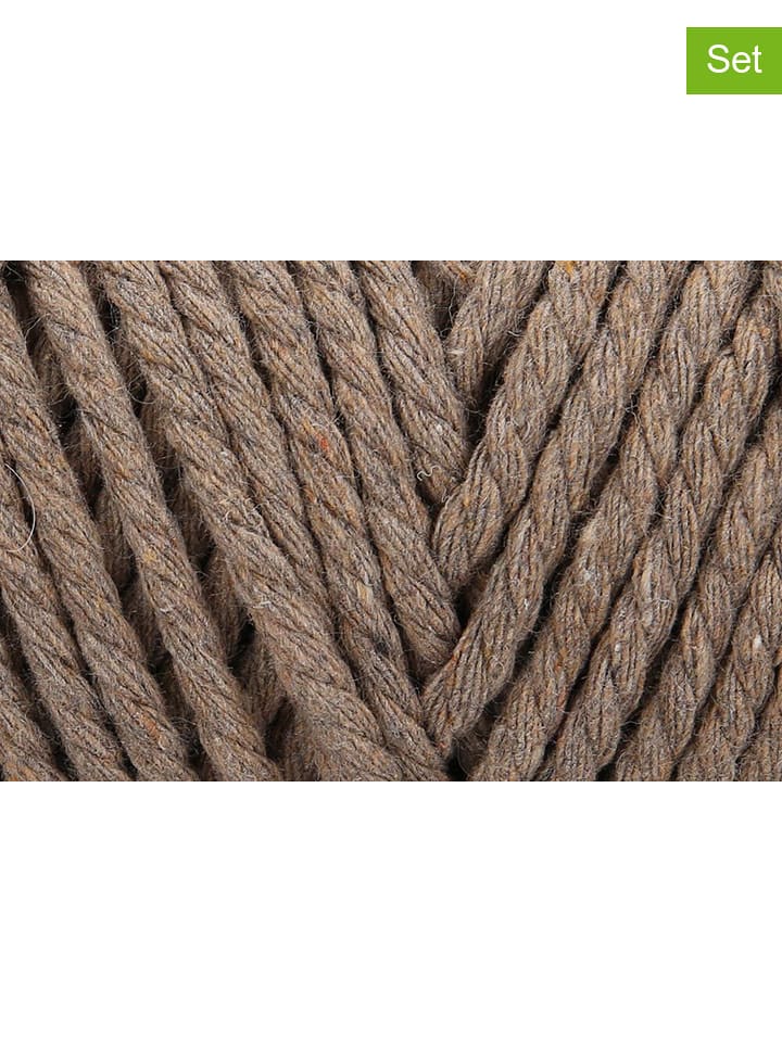 Schachenmayr since 1822 Przędza bawełniana (4 szt.) w kolorze szarobrązowym - 4 x 250 g rozmiar: onesize