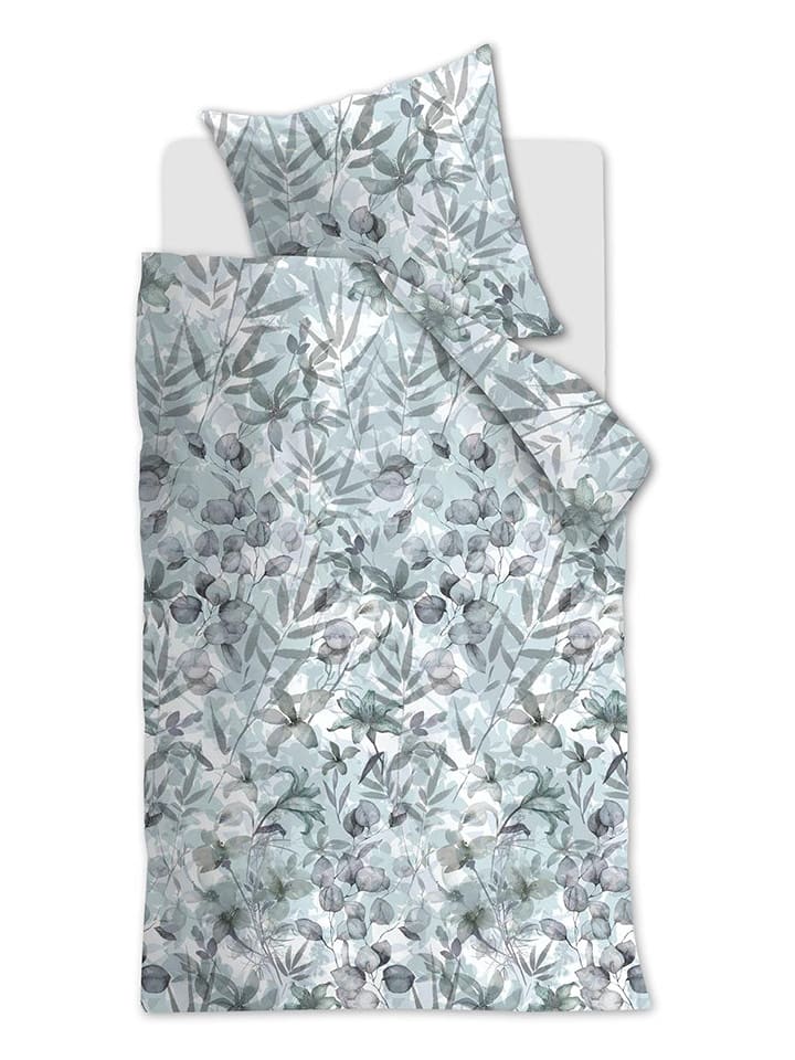 Beddinghouse Komplet pościeli satynowej "Sombra" w kolorze błękitnym rozmiar: 135x200 cm