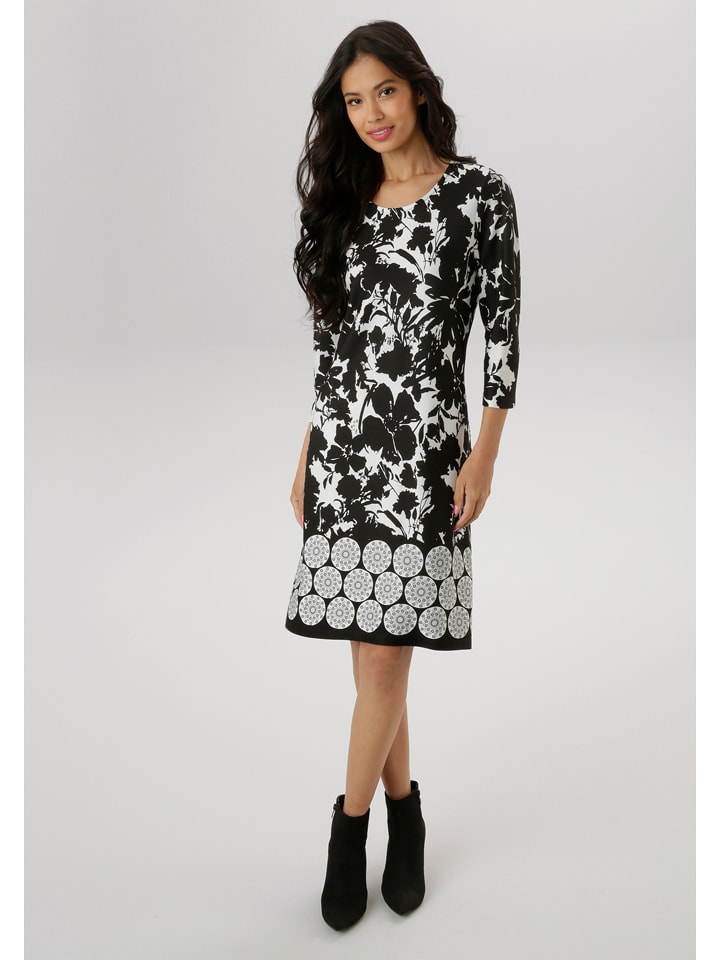 Aniston Sukienka w kolorze czarno-białym rozmiar: 38