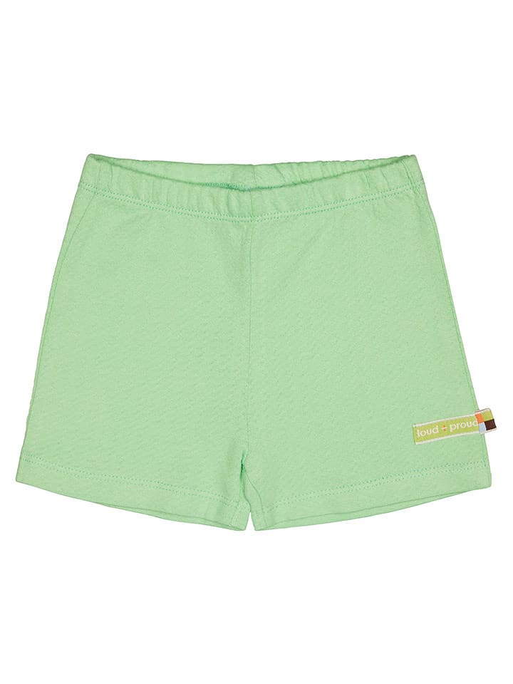 loud + proud Szorty w kolorze zielonym rozmiar: 110/116