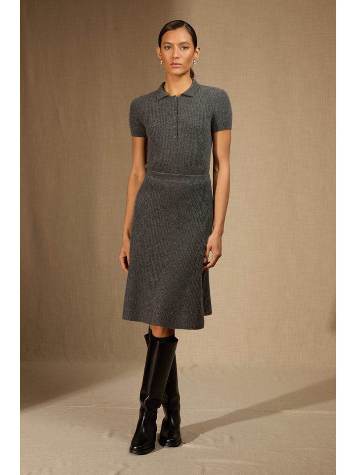 Perfect Cashmere Kaszmirowy sweter "Sinead" w kolorze antracytowym rozmiar: XL