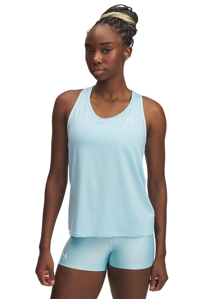 Under Armour Top sportowy w kolorze błękitnym rozmiar: XS