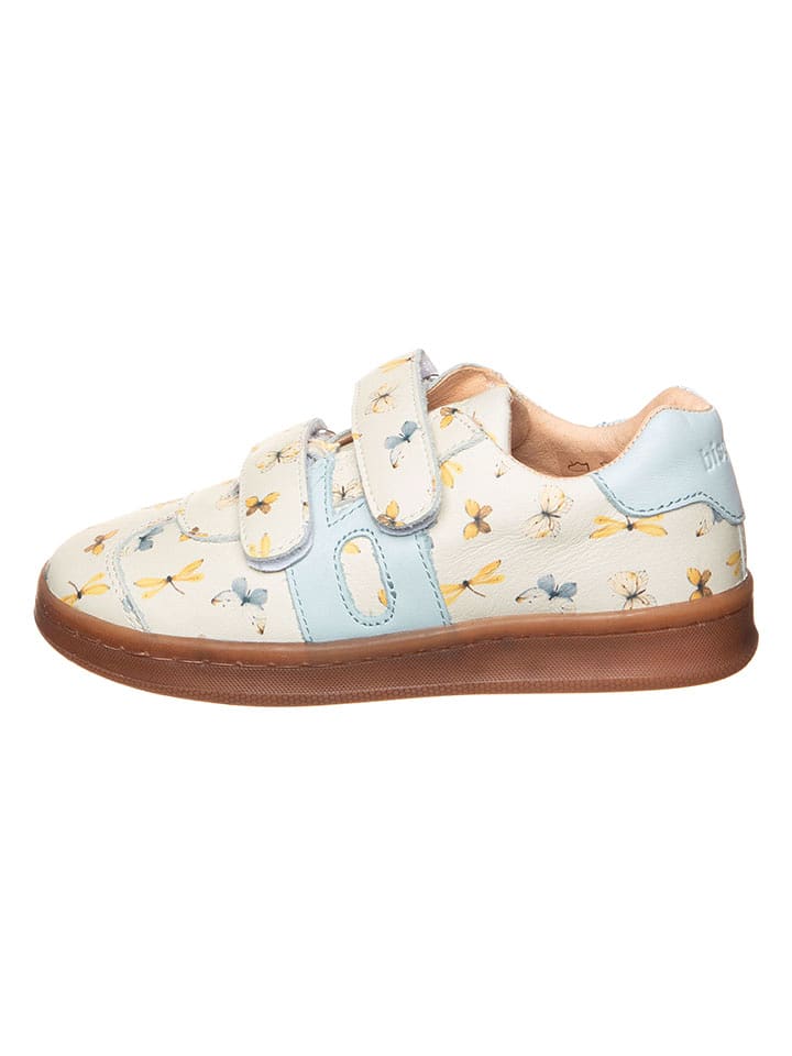 bisgaard Skórzane sneakersy w kolorze beżowo-błękitnym rozmiar: 25