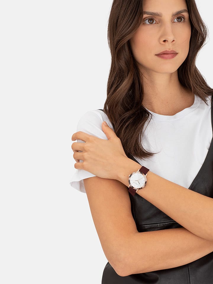 Liebeskind Zegarek kwarcowy w kolorze beżowo-biało-brązowym rozmiar: onesize