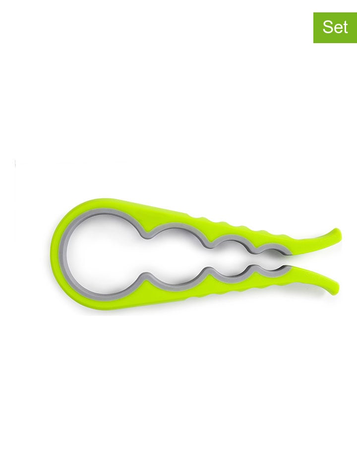 Ibili Otwieracze (2 szt.) w kolorze zielonym do butelek - dł. 22 cm rozmiar: onesize