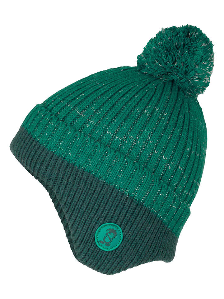 Trollkids Czapka "Flekkefjord" w kolorze zielonym rozmiar: 52-56 cm