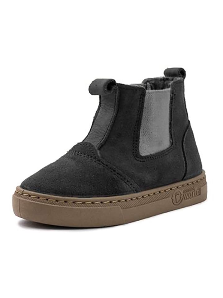 natural world Skórzane sztyblety w kolorze antracytowym rozmiar: 25