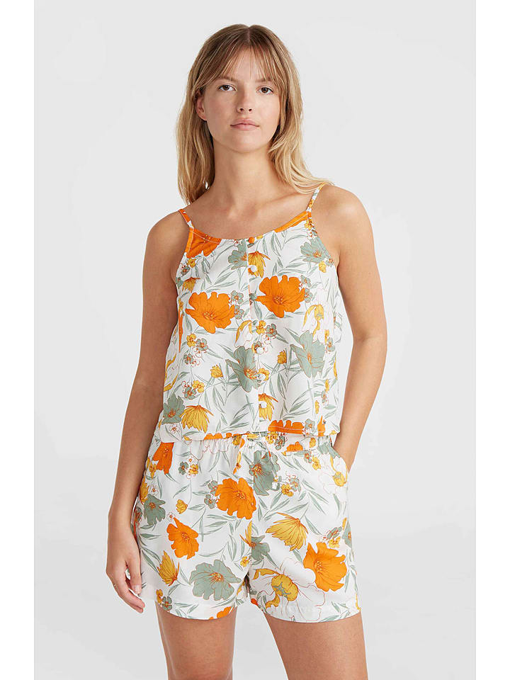 O'Neill Szorty "Amiri" w kolorze białym ze wzorem rozmiar: S