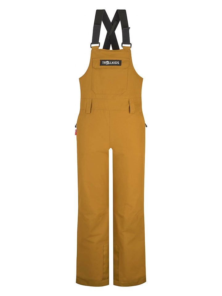 Trollkids Spodnie narciarskie "Eikedalen" w kolorze jasnobrązowym rozmiar: 164