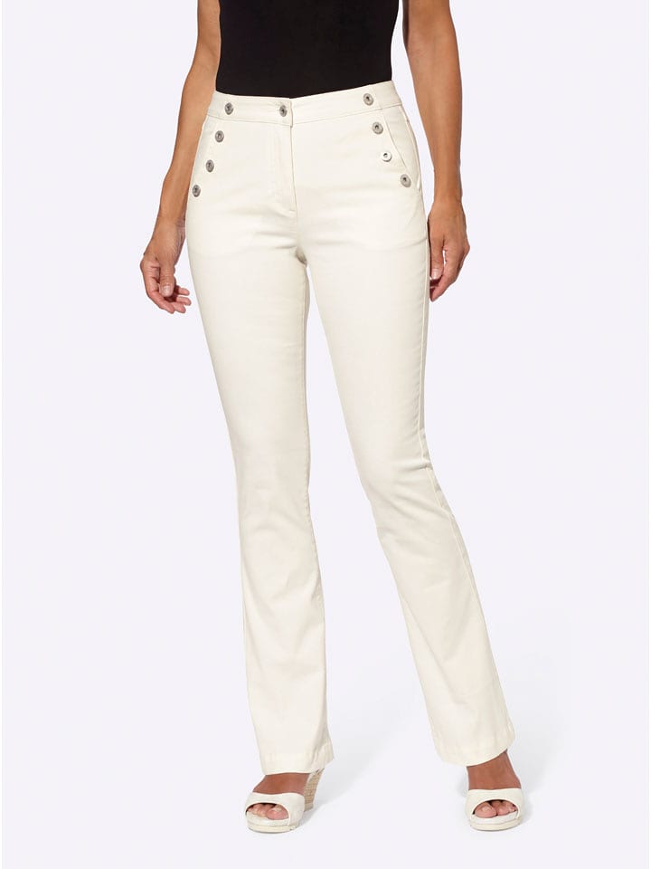 WITT WEIDEN Dżinsy - Regular fit - w kolorze kremowym rozmiar: 21