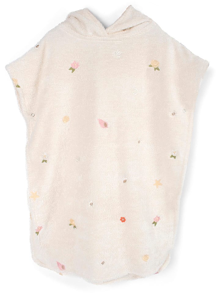 Filibabba Ponczo kąpielowe "Ocean Blossom" w kolorze białym rozmiar: onesize