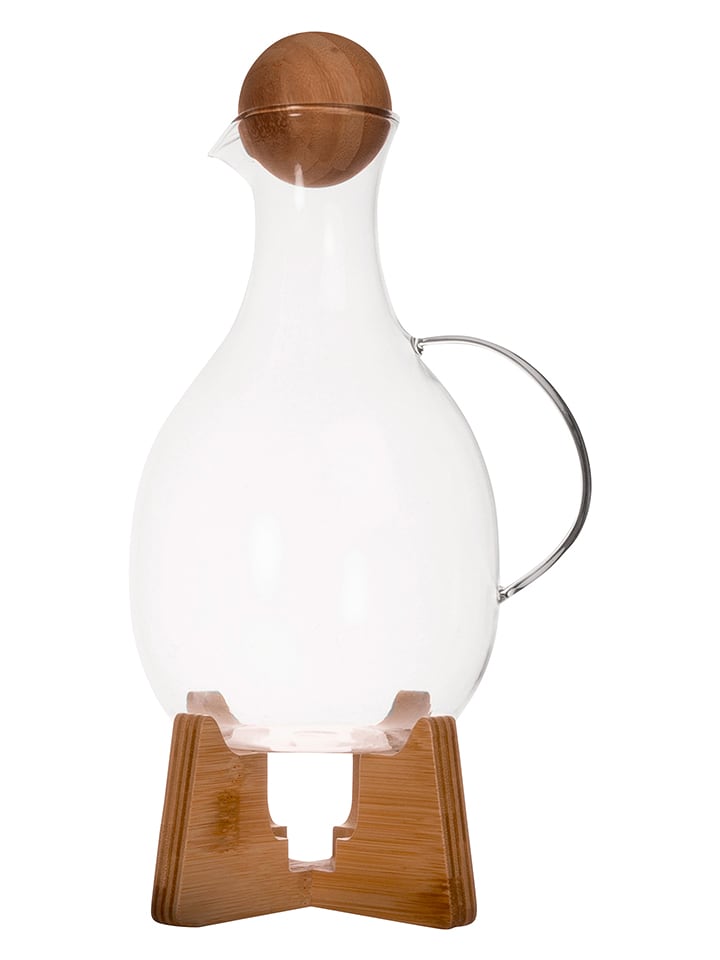 Sagaform Karafka "Nature" w kolorze brązowym do wina - 1,8 l rozmiar: onesize