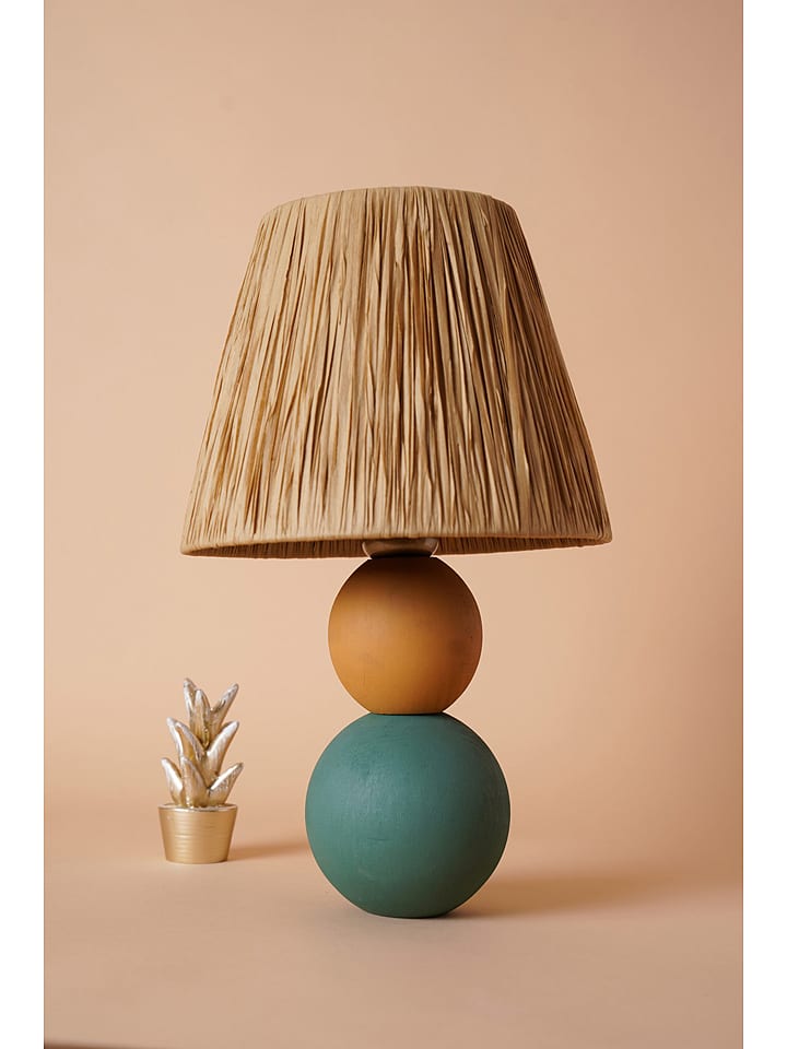 Opviq Lampa stołowa w kolorze jasnobrązowym - wys. 35 x Ø 20 cm rozmiar: onesize