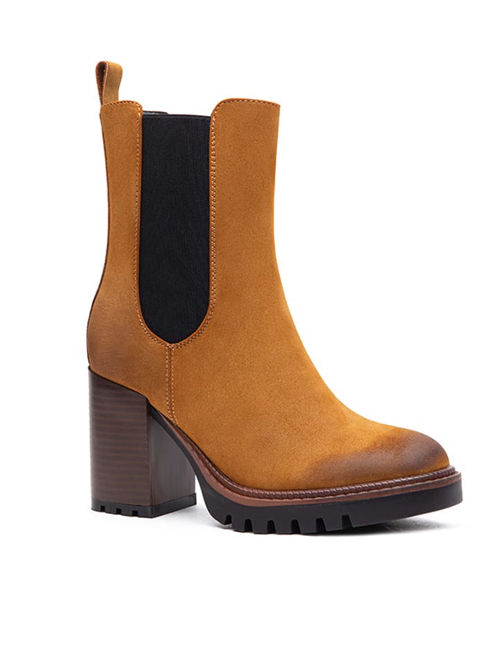 Foreverfolie Botki w kolorze jasnobrązowym rozmiar: 39