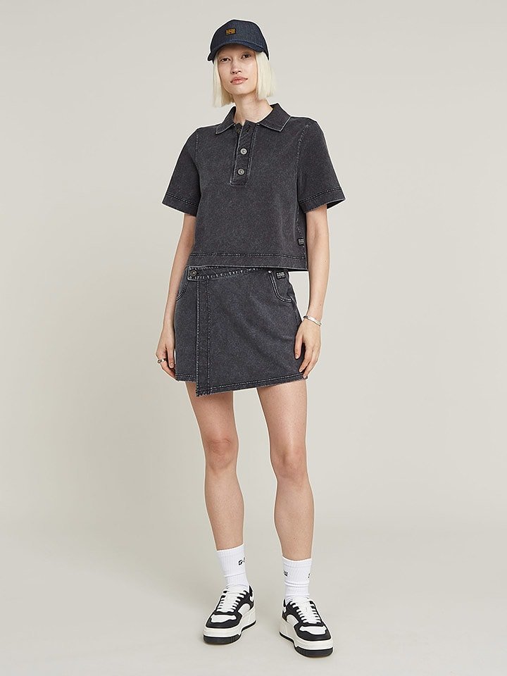 G-Star Koszulka polo w kolorze antracytowym rozmiar: M