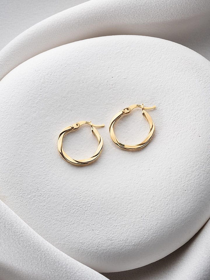 Heliophilia Srebrne kolczyki-kreole rozmiar: onesize