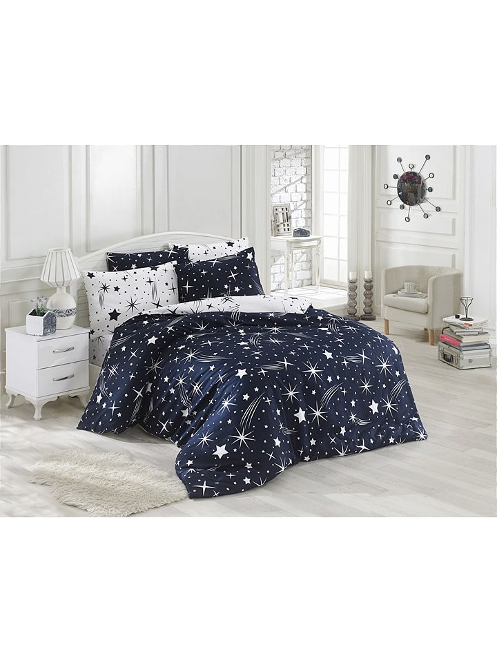 Elizabed Komplet pościeli "Halley" w kolorze granatowo-białym rozmiar: 135x200 cm