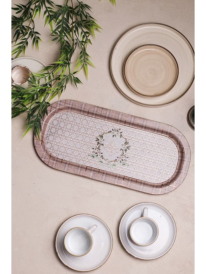 Violeta Home Taca w kolorze jasnoróżowym - 35 x 16 cm rozmiar: onesize