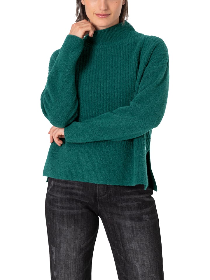 Timezone Sweter w kolorze zielonym rozmiar: L