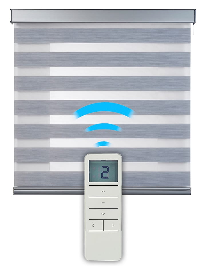 Selecta Stor Podwójna roleta w kolorze srebrnym rozmiar: 100x250 cm