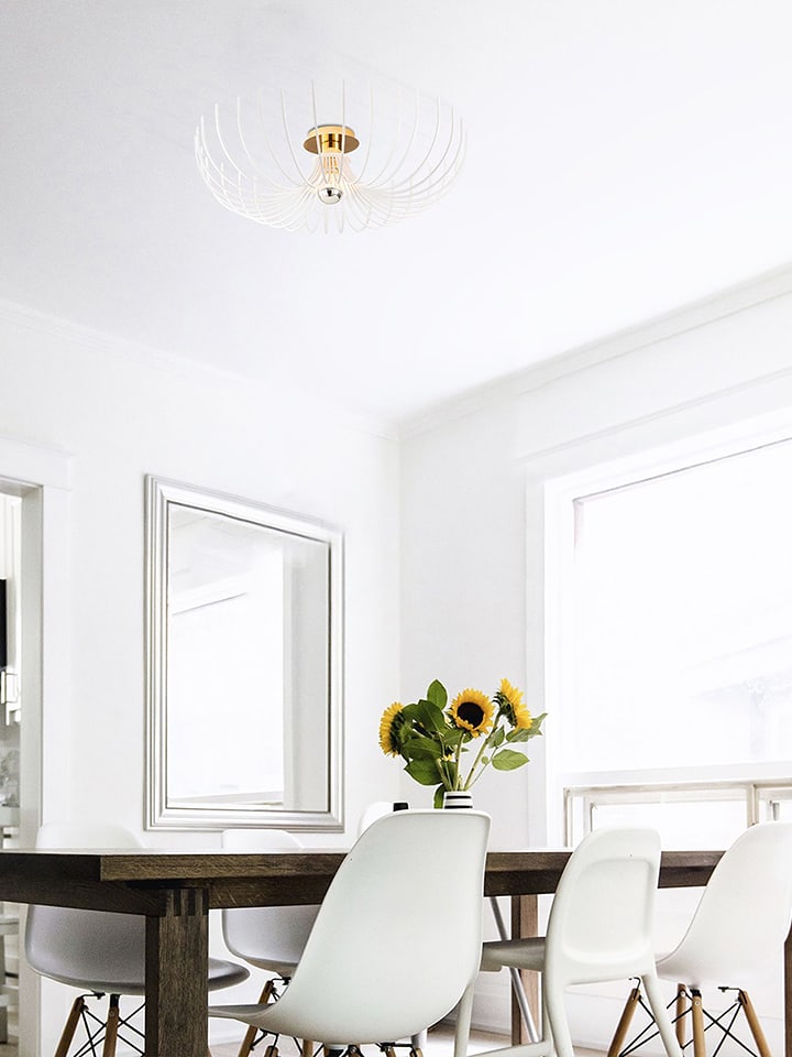 Opviq Lampa sufitowa "Aspendos" w kolorze złoto-białym - wys. 16 x Ø 56 cm rozmiar: onesize