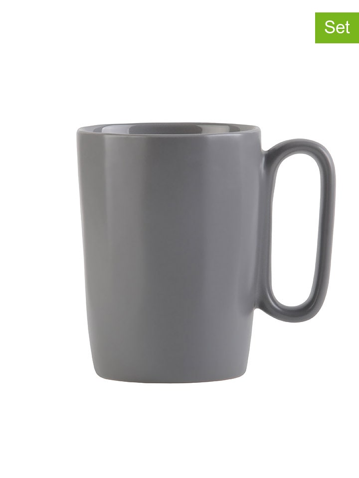 Vialli Design Kubki (2 szt.) "Fuori" w kolorze szarym - 250 ml rozmiar: onesize