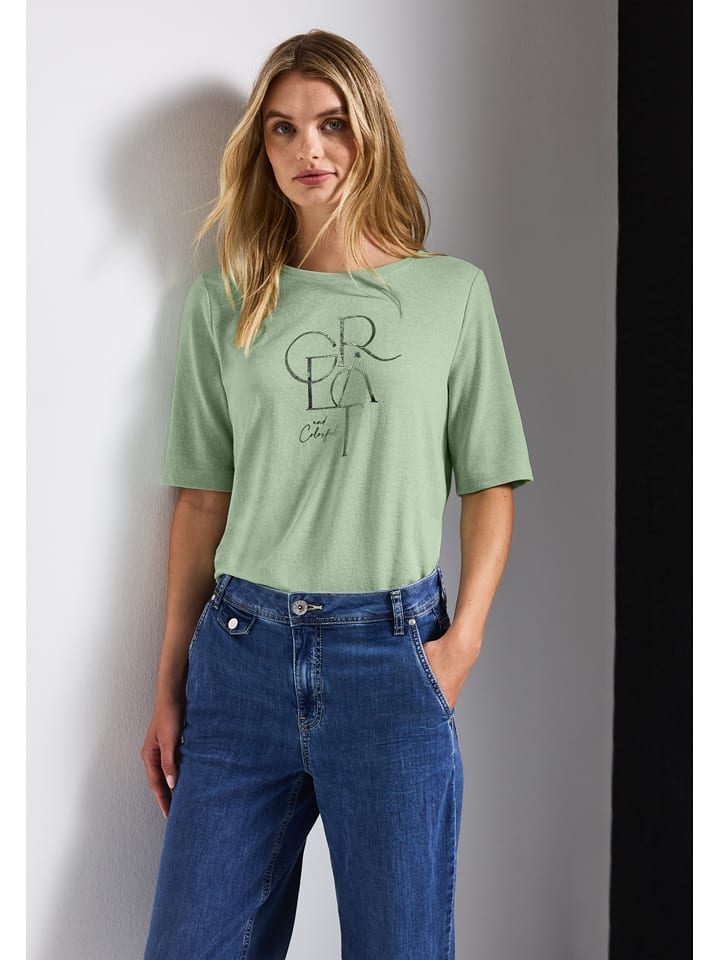 Street One Koszulka w kolorze jasnozielonym rozmiar: 38