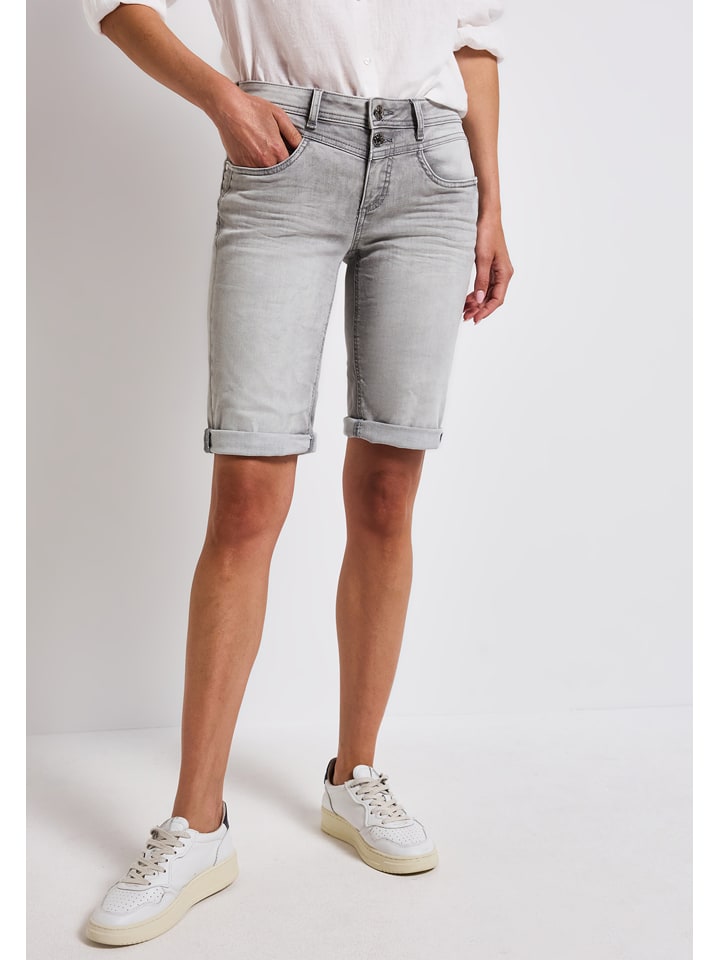 Street One Bermudy dżinsowe w kolorze jasnoszarym rozmiar: W31