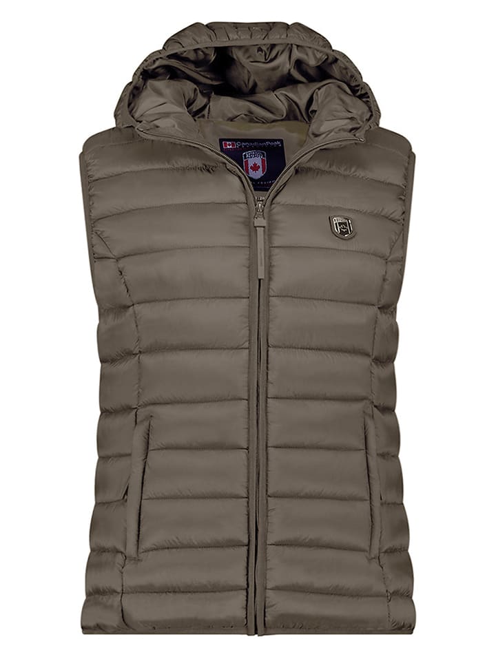 Canadian Peak Kamizelka pikowana "Vakitaleak" w kolorze khaki rozmiar: M
