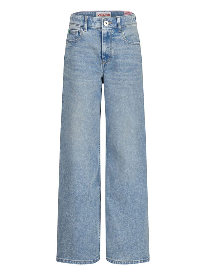 Vingino Dżinsy - Comfort fit - w kolorze błękitnym rozmiar: 140