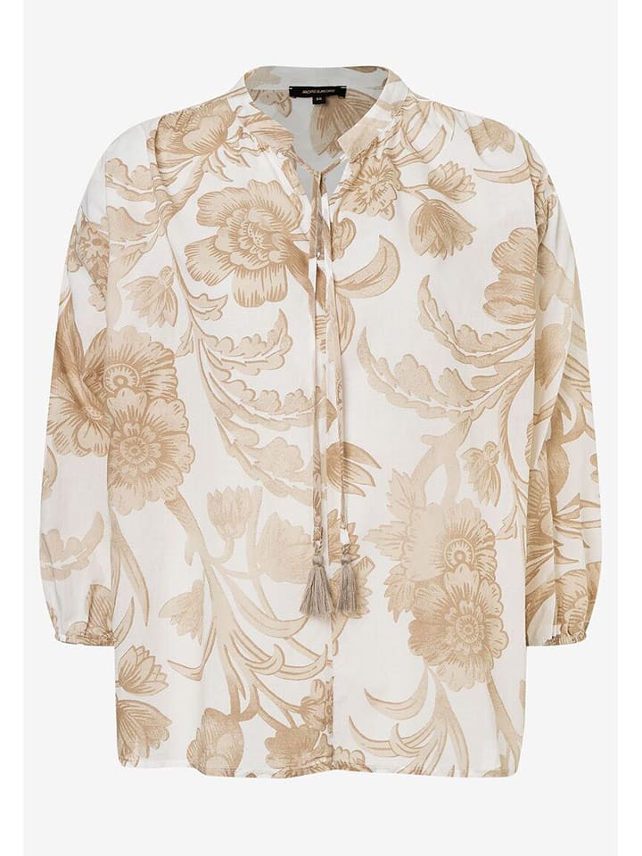 More & More Bluzka w kolorze biało-beżowym rozmiar: 38