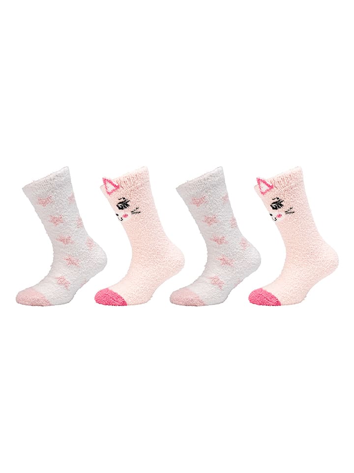 camano Skarpety (2 pary) w kolorze jasnoróżowo-białym rozmiar: 31-34