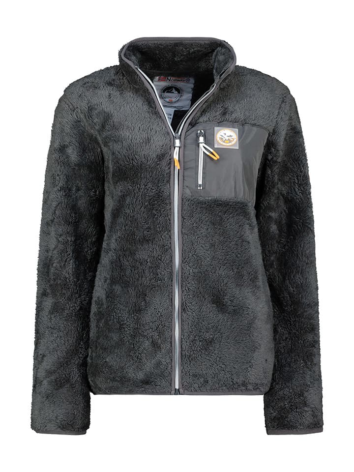 Geographical Norway Kurtka polarowa "Upecious" w kolorze ciemnoszarym rozmiar: L