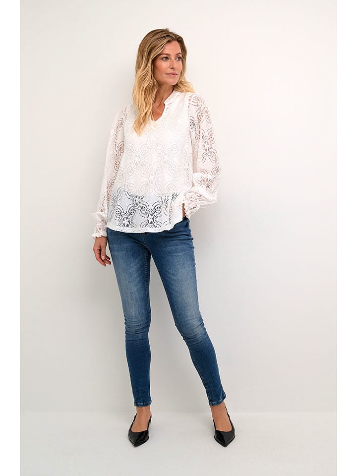 CULTURE Bluzka w kolorze białym rozmiar: XL