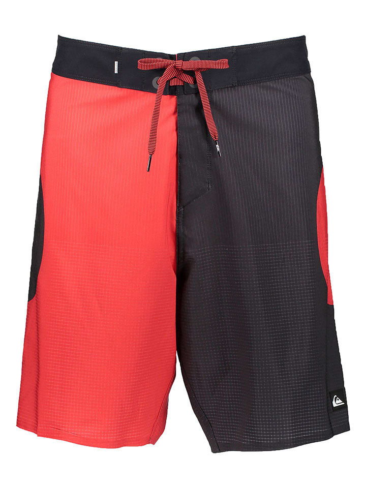 Quiksilver Szorty kąpielowe w kolorze czerwono-czarnym rozmiar: W38