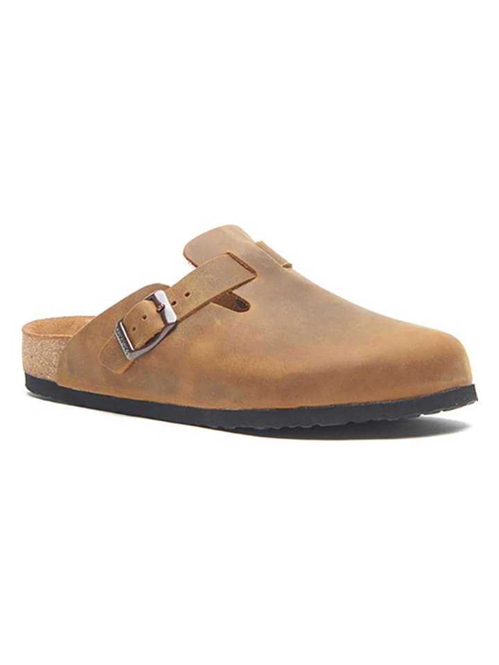 Comfortfusse Skórzane chodaki w kolorze jasnobrązowym rozmiar: 35