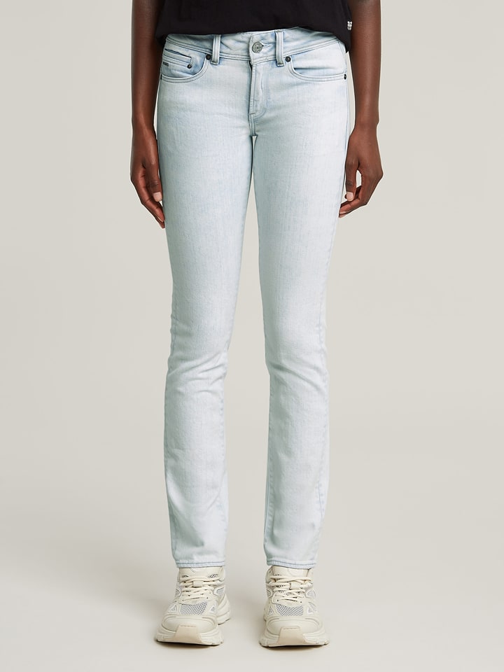 G-Star Dżinsy "Midge" - Slim fit - w kolorze białym rozmiar: W29/L34