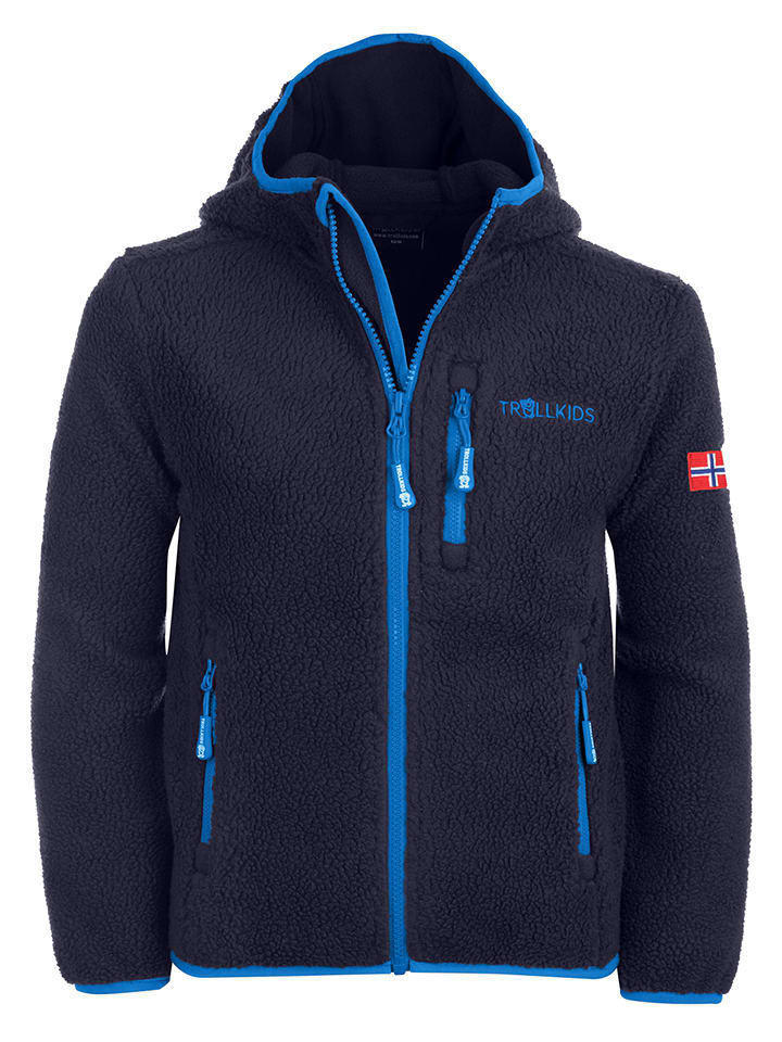 Trollkids Kurtka polarowa "Mandal" w kolorze granatowym rozmiar: 116