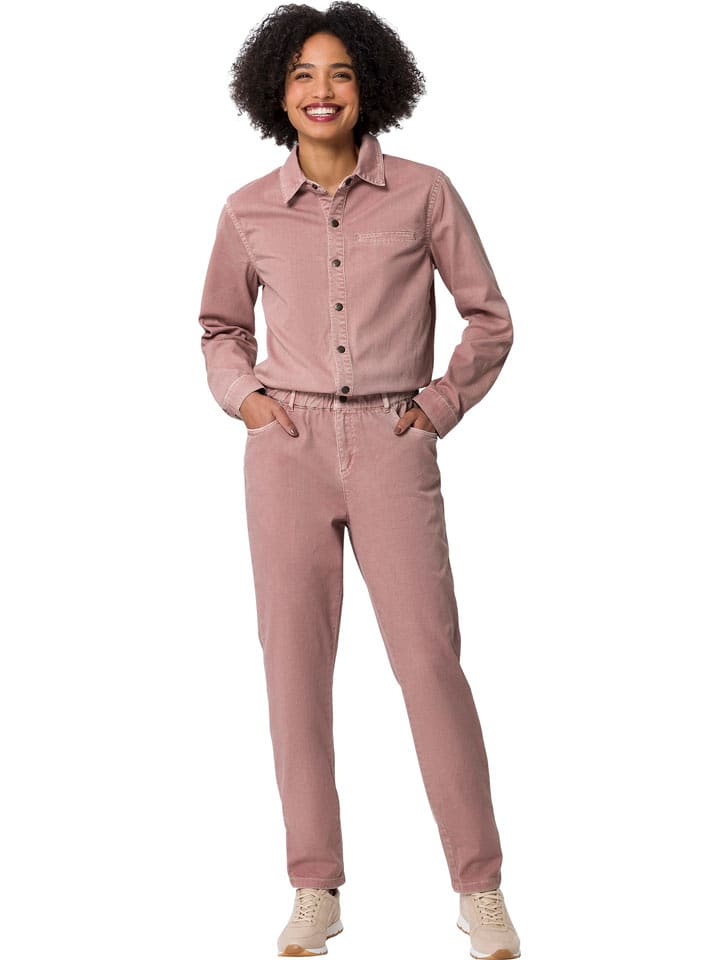 Heine Sztruksowy kombinezon w kolorze jasnoróżowym rozmiar: 38