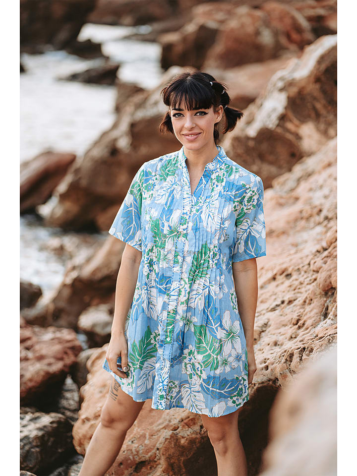 Isla Bonita by SIGRIS Sukienka w kolorze błękitnym rozmiar: L