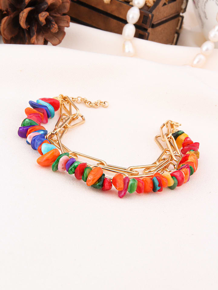 L'Atelier de Gaia Pozłacana bransoletka z kocim okiem rozmiar: onesize