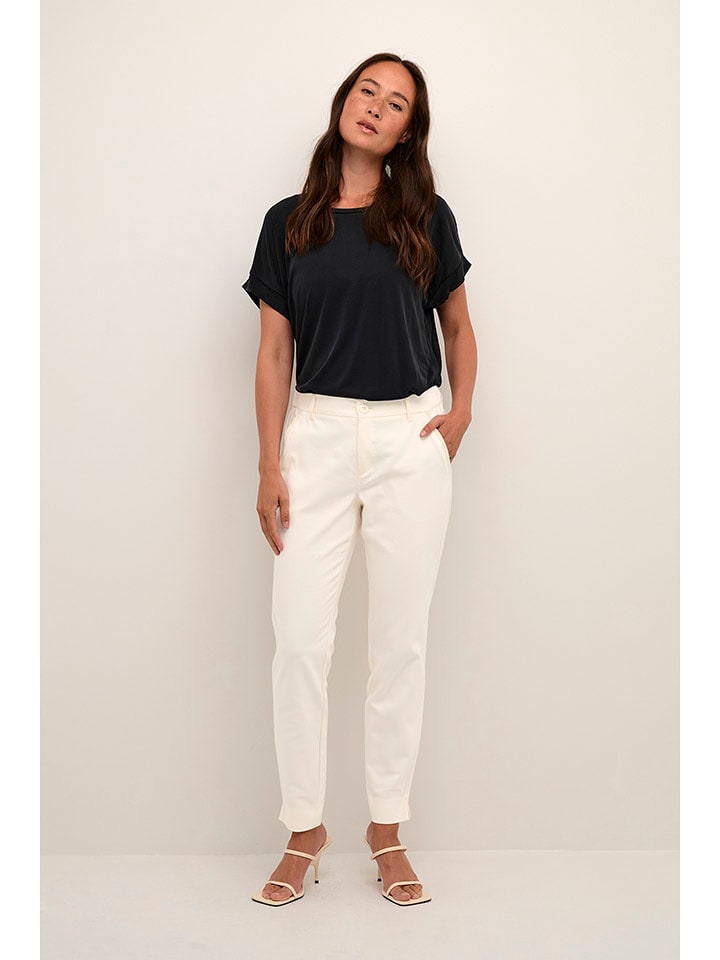 CULTURE Spodnie w kolorze beżowym rozmiar: 40