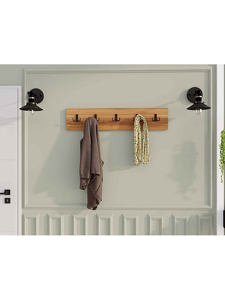 Evila Wieszak ścienny w kolorze jasnobrązowym rozmiar: onesize