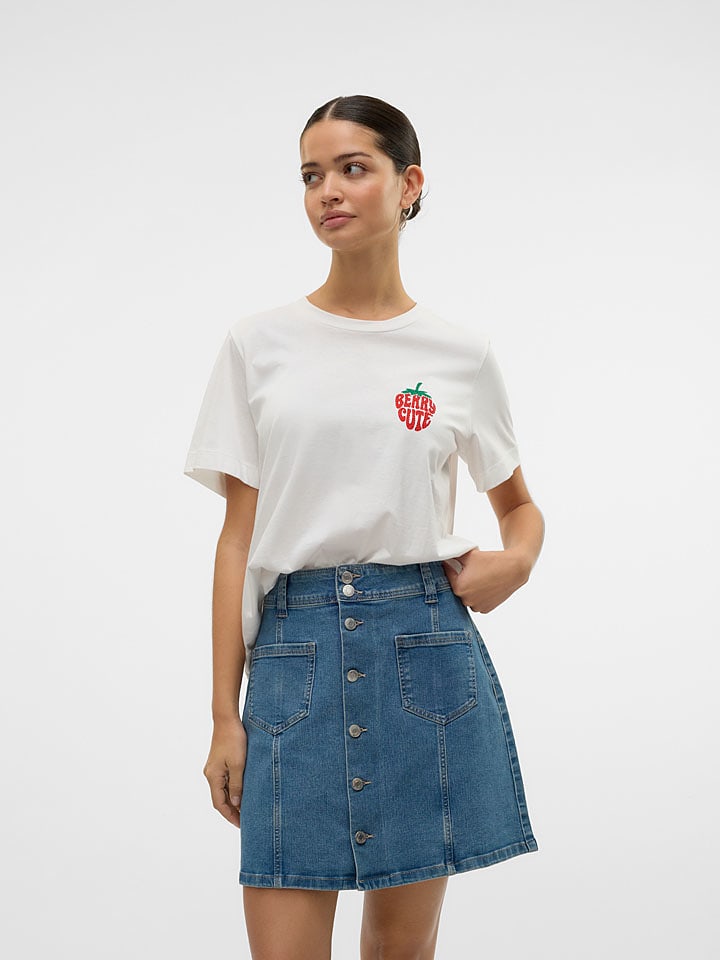 Vero Moda Koszulka "Berta" w kolorze białym rozmiar: M