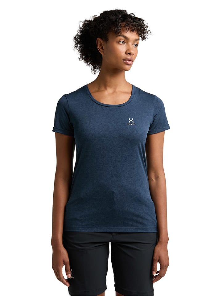 Haglöfs Koszulka turystyczna "Ridge" w kolorze granatowym rozmiar: XS