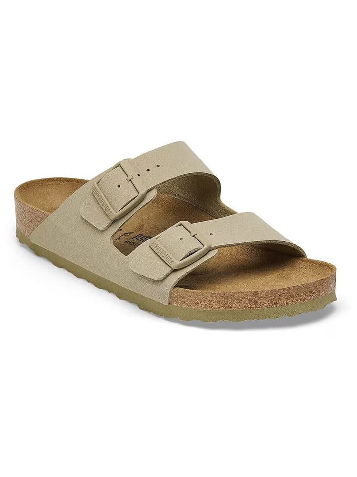 Birkenstock Klapki "Arizona" w kolorze beżowym rozmiar: 40