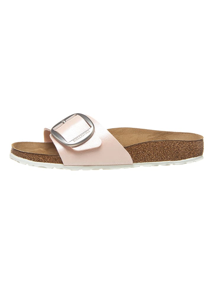 Birkenstock Klapki "Madrid Bick Buckle" w kolorze jasnoróżowym rozmiar: 38