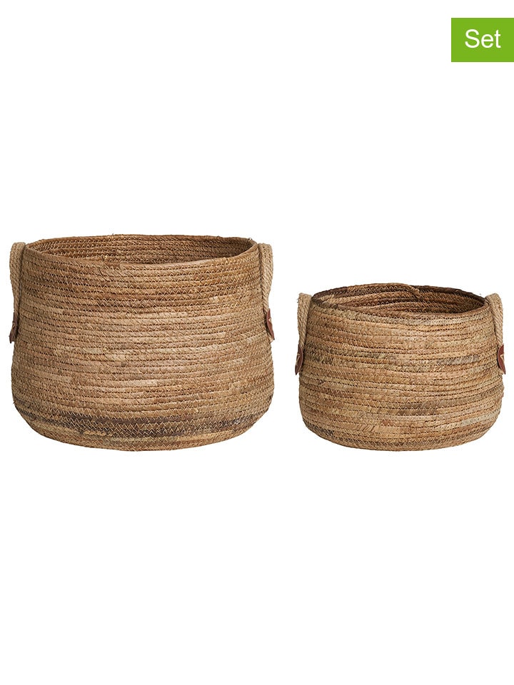 House Nordic Kosze (2 szt.) "Aosta" w kolorze jasnobrązowym rozmiar: onesize