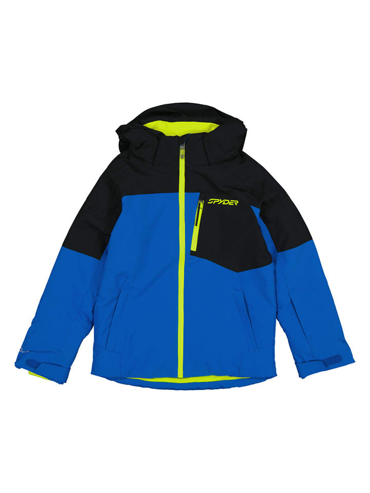 SPYDER Kurtka narciarska "Leader" w kolorze niebiesko-czarnym rozmiar: 146